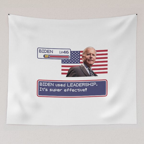 Item preview, Biden Used Leadership - It's Super Effective Meme designed and sold by BeerBro-Designs.