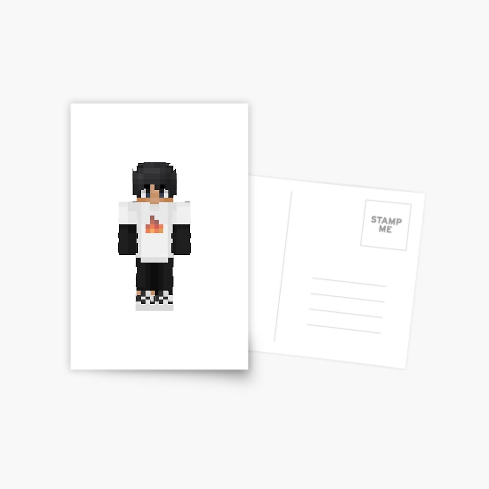 Sapnap Minecraft Skin Sticker Postcard for Sale by 10ecargs