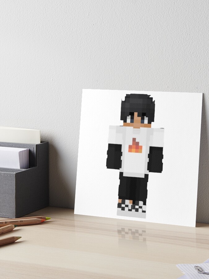 Sapnap Minecraft Skin Sticker Postcard for Sale by 10ecargs