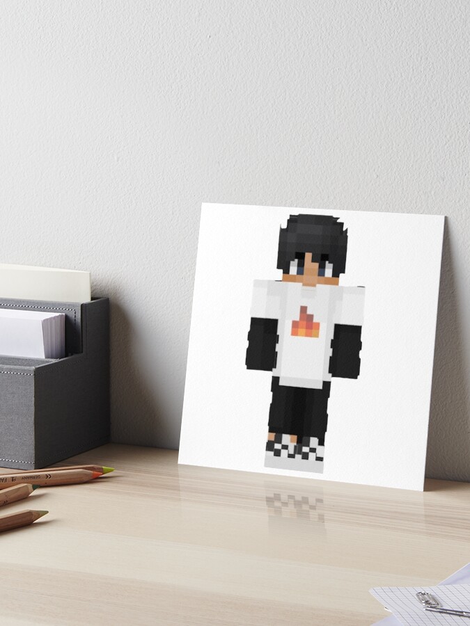 Sapnap Minecraft Skin Sticker Art Board Print for Sale by 10ecargs