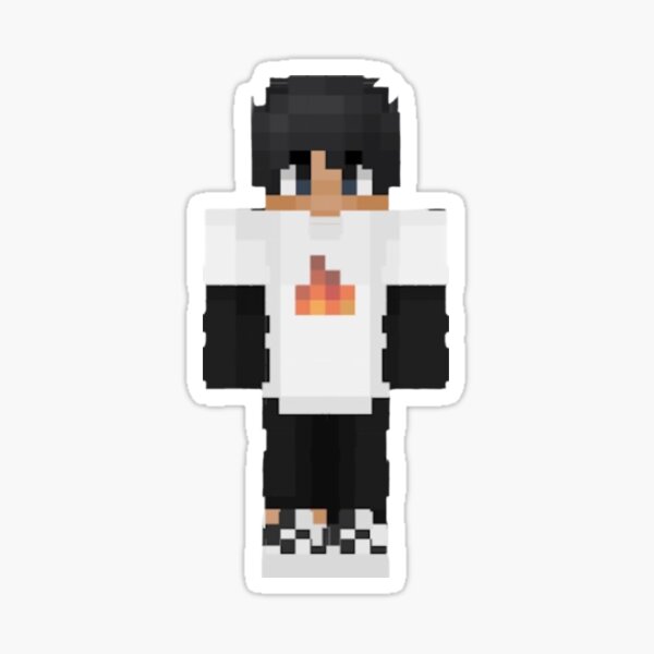 Technoblade Minecraft skin Sticker for Sale by lottedesigns