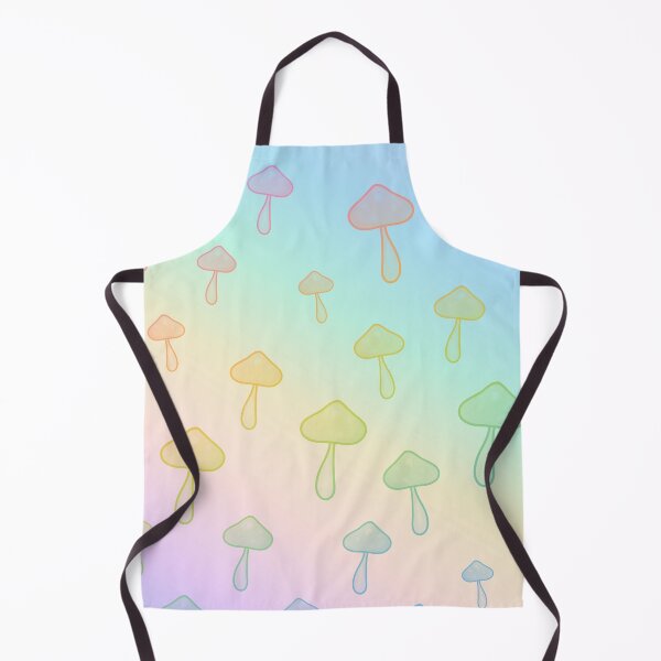 Aperçu de l'œuvre arc en ciel pastel aux champignons créée et vendue par prismatic paper co.