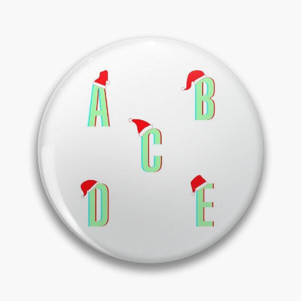Artikelvorschau, A bis E Green Christmas Single Letters Pack entworfen und verkauft von StayCuztom.