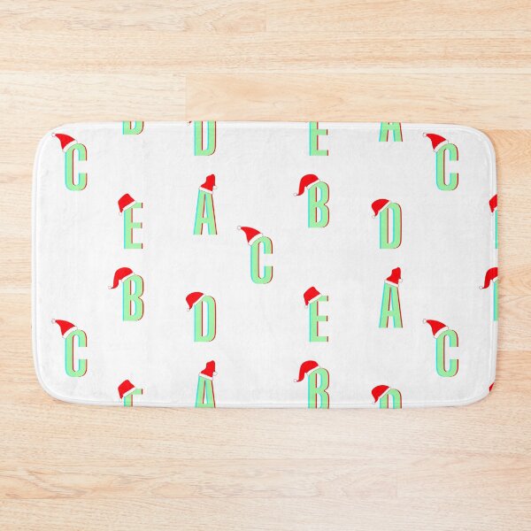 Artikelvorschau, A bis E Green Christmas Single Letters Pack entworfen und verkauft von StayCuztom.