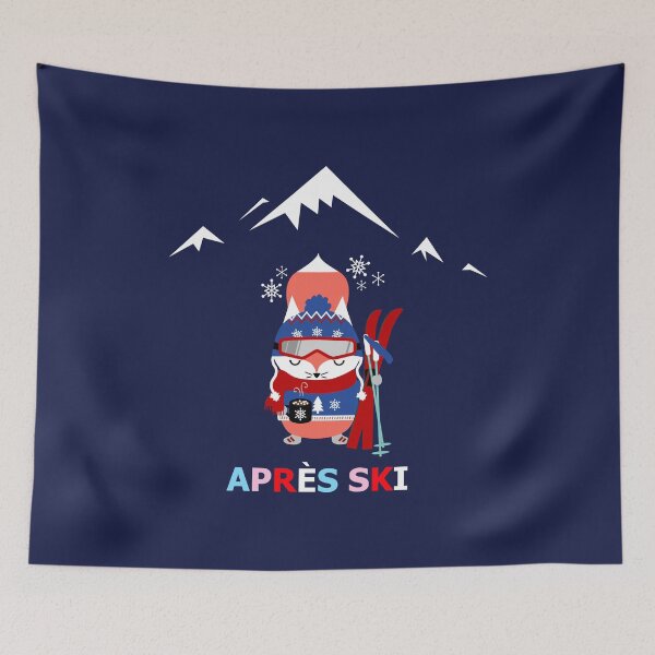 Item preview, Apres Ski with a Mug of Hot Chocolate designed and sold by CoralFoxDesigns.