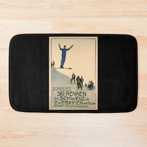 Item preview, retro zweisimmen ski rennen designed and sold by CorasPosters.
