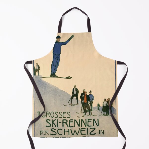 Item preview, retro zweisimmen ski rennen designed and sold by CorasPosters.