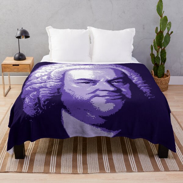 Item preview, Johann Sebastian Bach Purple Portrait designed and sold by zavadadesigns.