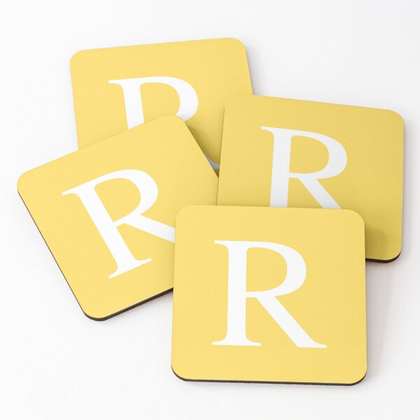 Item preview, Mustard Yellow Basic Monogram R designed and sold by rewstudio.