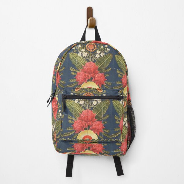 The Australian Flora in Applied Art - The Waratah (Blue) - Pillow Backpack
