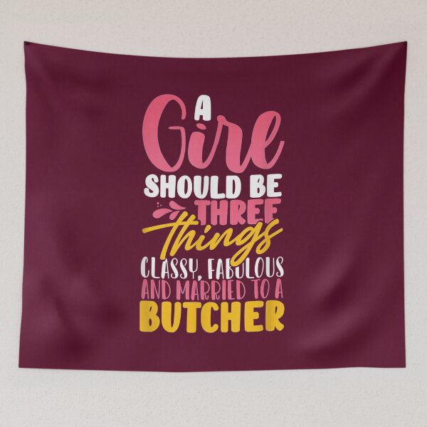 Item preview, Wedding Anniversary Gifts for Wife Butcher Married designed and sold by GeniusDesignArt.