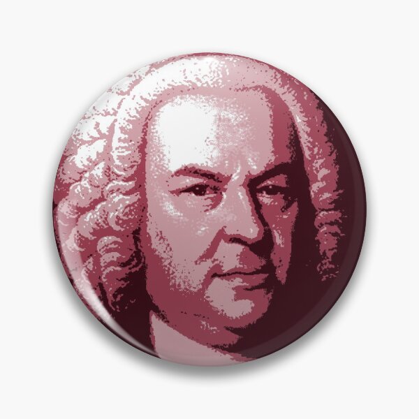 Item preview, Johann Sebastian Bach Red Portrait designed and sold by zavadadesigns.