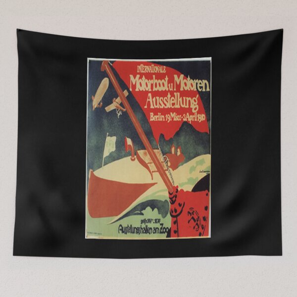 Item preview, retro internationale motorboot ausstellung berlin designed and sold by CorasPosters.