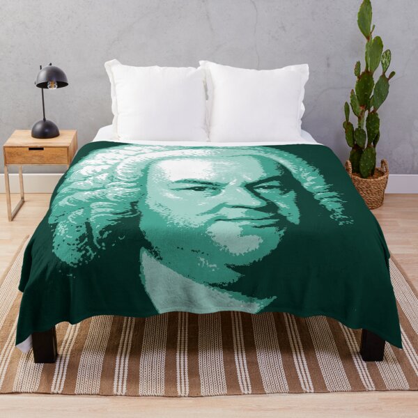 Item preview, Johann Sebastian Bach Teal Portrait designed and sold by zavadadesigns.