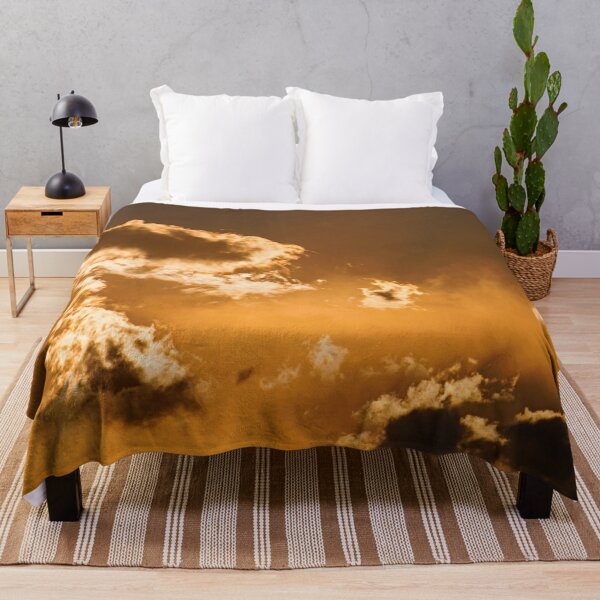 Item preview, Beautiful Golden Orange Light Fiery Sunset Clouds and Sky with Light Beams. designed and sold by UrTops.