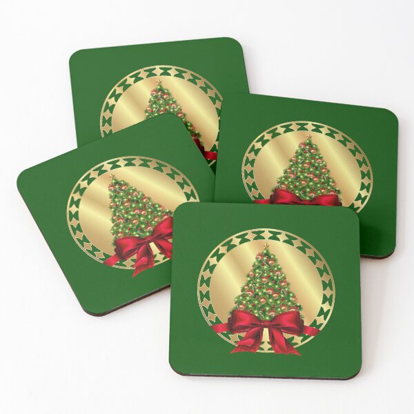 Item preview, Gold Christmas with a Big Red Bow! designed and sold by PawsitiveMum.
