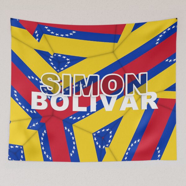Item preview, Simon Bolivar Venezuela Flag Abstract designed and sold by hyproinc.