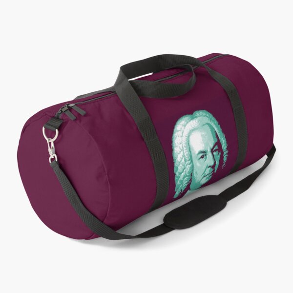 Item preview, Johann Sebastian Bach Teal Red Portrait designed and sold by zavadadesigns.