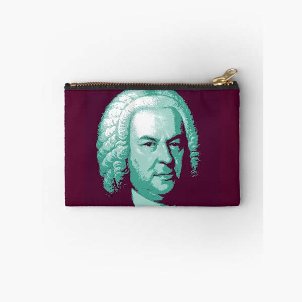 Item preview, Johann Sebastian Bach Teal Red Portrait designed and sold by zavadadesigns.