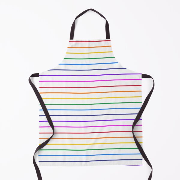 Item preview, White and rainbow stripes - horizontal narrow designed and sold by LittleBettyMakes.
