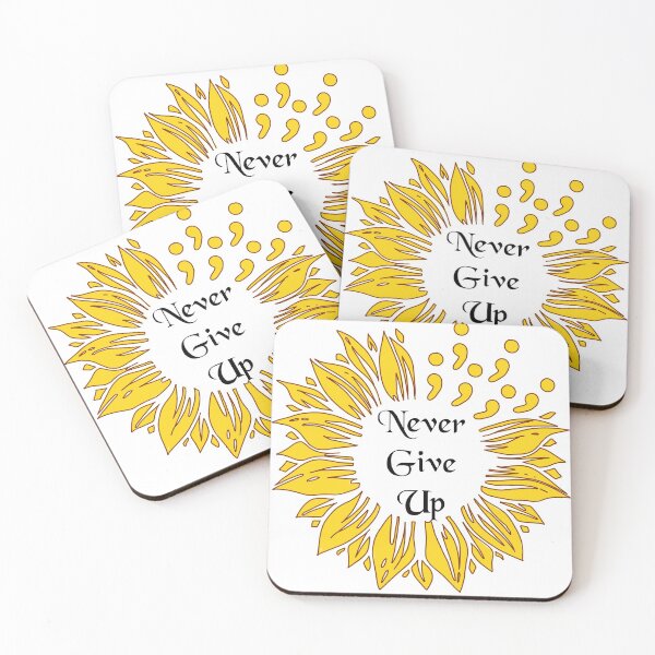 Item preview, Never Give Up - Semicolon; Suicide Prevention designed and sold by LovenLaughter.