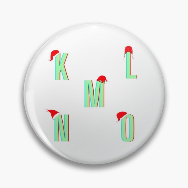 Artikelvorschau, K bis O Green Christmas Single Letters Pack entworfen und verkauft von StayCuztom.