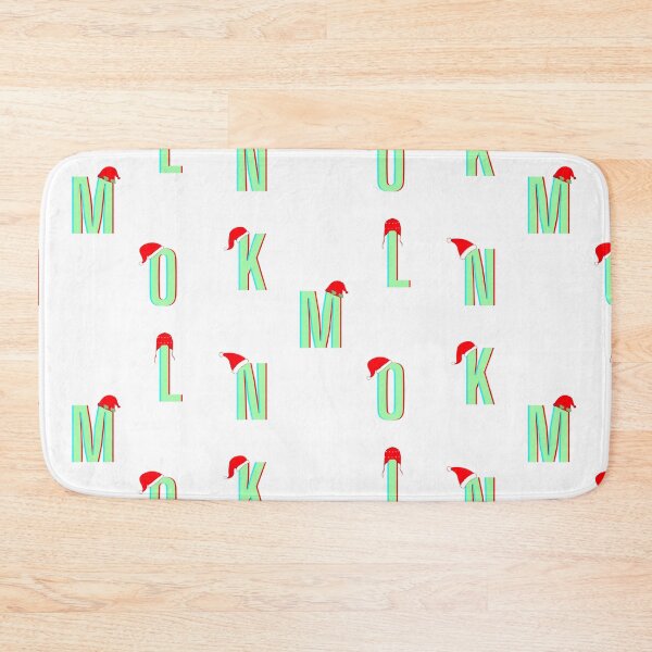 Artikelvorschau, K bis O Green Christmas Single Letters Pack entworfen und verkauft von StayCuztom.