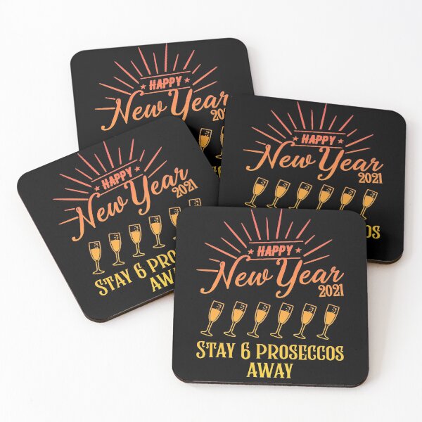Item preview, Stay 6 Proseccos Away New Years Eve 2020 2021 Quarantine designed and sold by RainbowPandas.