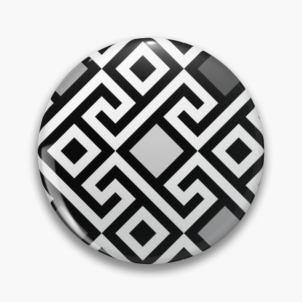 Item preview, Preppy Black and White Greek Key Pattern designed and sold by IamTrending.