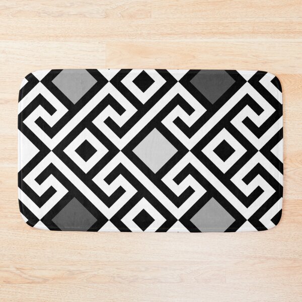 Item preview, Preppy Black and White Greek Key Pattern designed and sold by IamTrending.