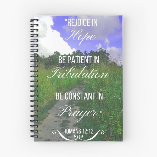 Item preview, Hope, Tribulation, & Prayers Bible Verse Romans 12:12 designed and sold by m4rg1.