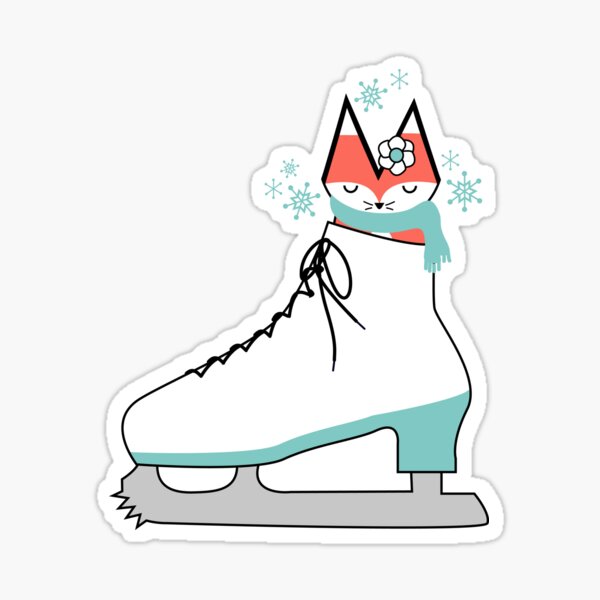 Ice Skate Stickers for Sale, Free US Shipping