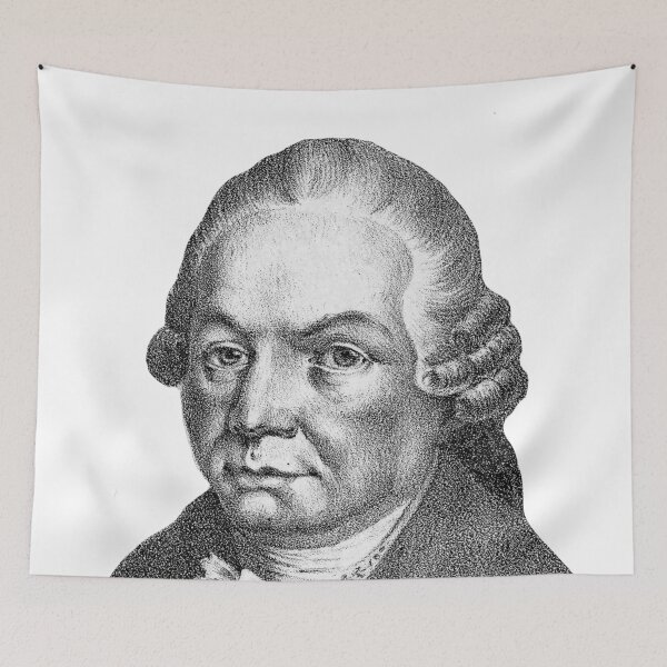 Item preview, CPE Bach Black and White Portrait designed and sold by zavadadesigns.