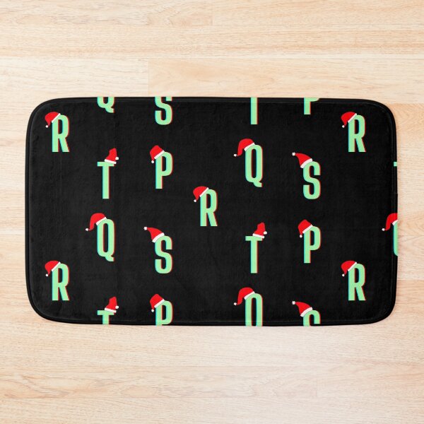 Artikelvorschau, P bis T Green Christmas Single Letters Pack entworfen und verkauft von StayCuztom.