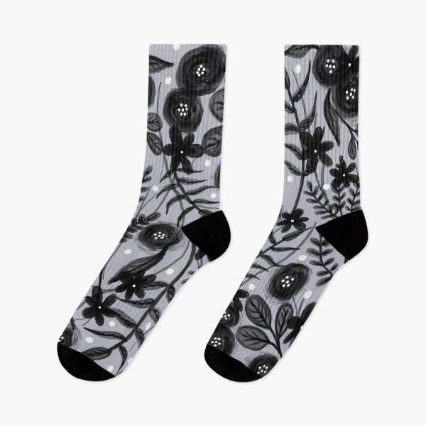 Item preview, Fancy Floral - Blanco y negro designed and sold by Megan Seeloff.