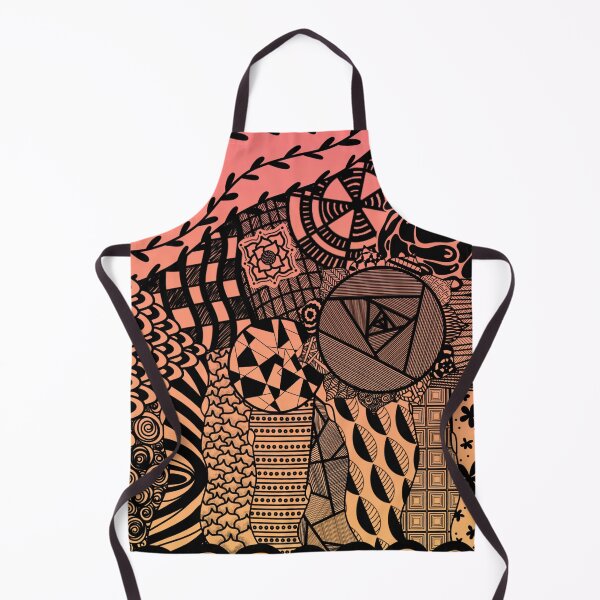 Item preview, Red-Orange Zentangle designed and sold by Mai Designs.