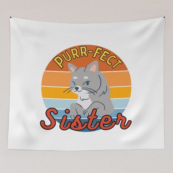 Item preview, Purr-fect Sister ( purr fect sister ) designed and sold by MerchActually.