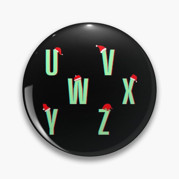 Artikelvorschau, U bis Z Green Christmas Single Letters Pack entworfen und verkauft von StayCuztom.