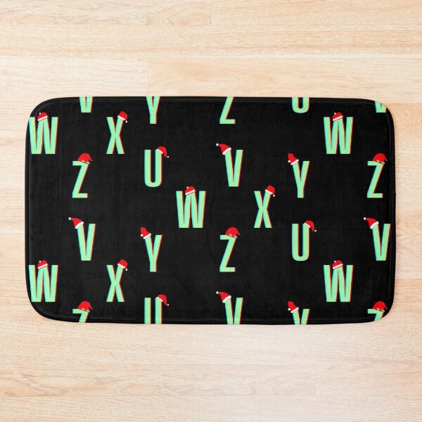 Artikelvorschau, U bis Z Green Christmas Single Letters Pack entworfen und verkauft von StayCuztom.