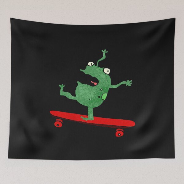 Item preview, Frog on a skateboard  designed and sold by aoichan3939.