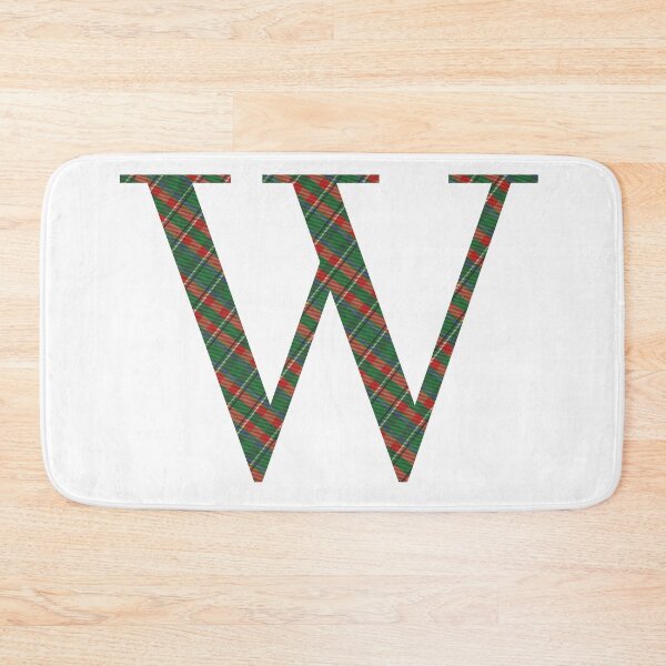 Item preview, Holiday Plaid Letter W / Make a Wish designed and sold by CAview.