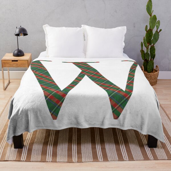 Item preview, Holiday Plaid Letter W / Make a Wish designed and sold by CAview.