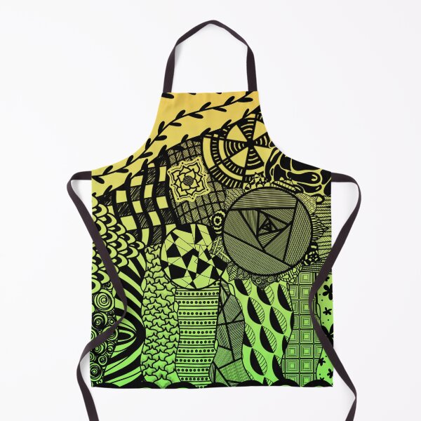 Item preview, Yellow-Green Zentangle designed and sold by Mai Designs.
