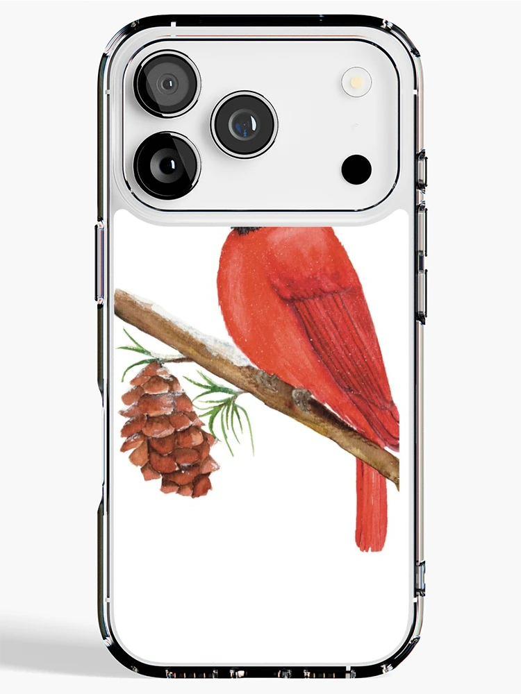 Thumbnail 1 of 5, iPhone Case, Winter Cardinal designed and sold by JavaLisa.