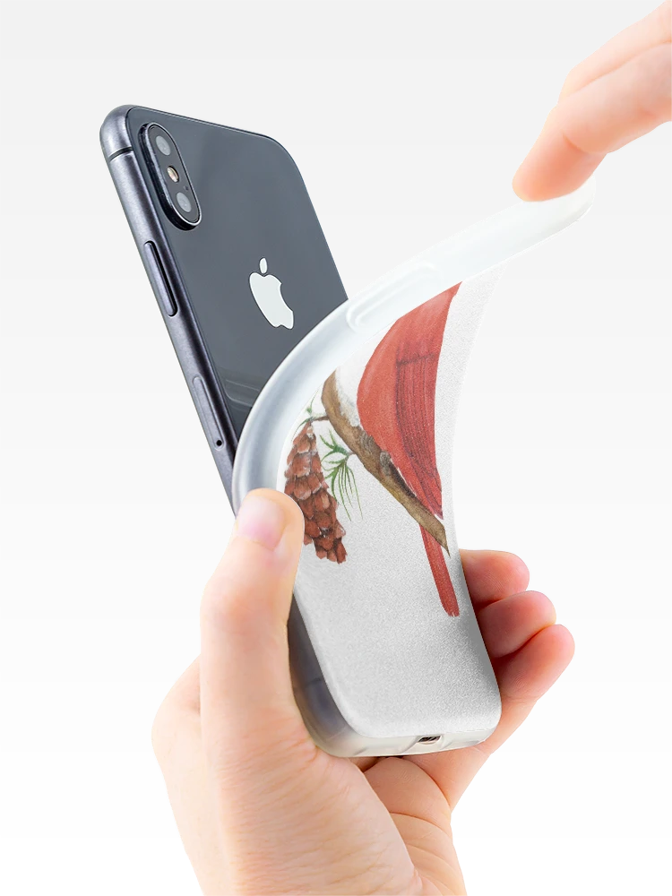 Thumbnail 4 of 5, iPhone Case, Winter Cardinal designed and sold by JavaLisa.