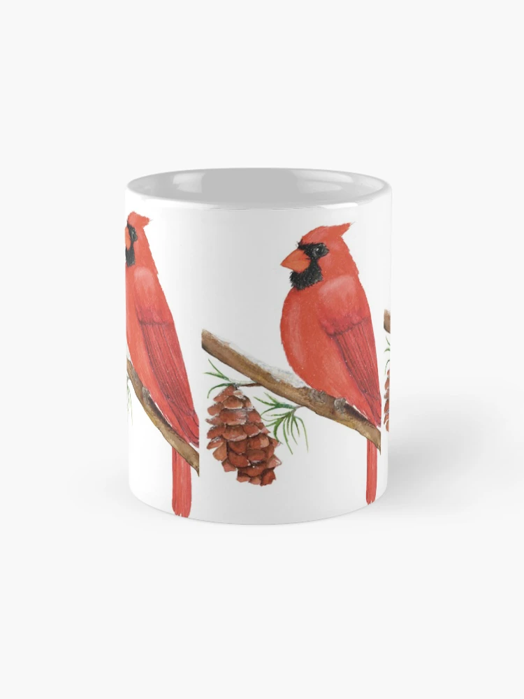 Thumbnail 4 of 6, Coffee Mug, Winter Cardinal designed and sold by JavaLisa.