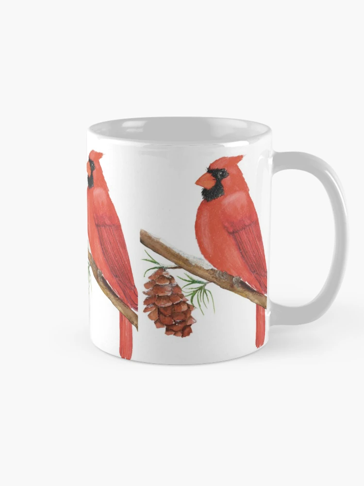 Thumbnail 3 of 6, Coffee Mug, Winter Cardinal designed and sold by JavaLisa.