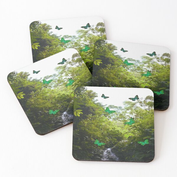 Item preview, Tropical lush jungle and the Butterflies designed and sold by Mariolangstieh.