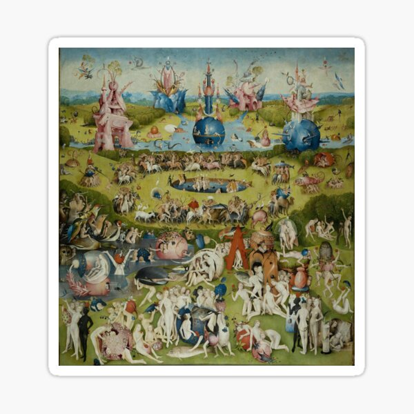 Vista previa del artículo con la obra «Hieronymus Bosch - El jardín de las delicias (panel central)», diseñado y vendido por The Great  Art.