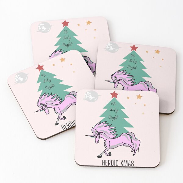 Item preview, Oh holy night ! Heroic unicorn Christmas ! designed and sold by Soul  ArtLove.